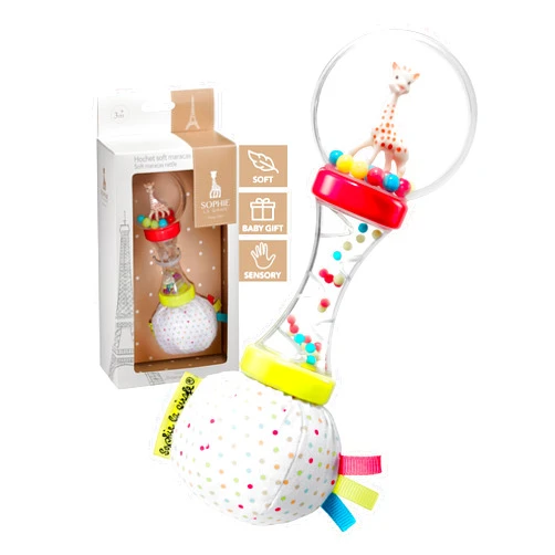 Sophie la girafe | Soft Maracas Rattle | Fun & Easy to Grasp | Colorful and Entertaining