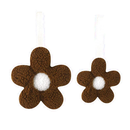 NEHET Baby Daisy Pacifier Holder,Light and Soft Dummy Holder Handmade 2 Pack, Decor for Nursing Kids Room