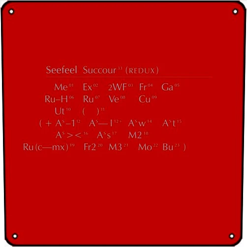 Muecddoa SEEFEEL - Succour (Redux) Music Speaks Metal Wall Art for Home Garage Workshop Yard Decor Bar Poster Wall Decor Retro Metal Sign 12x12inch