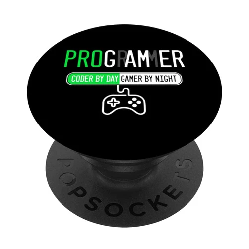 Play Gaming Coding Programming Software Gift Programmer Coder Code Day Night Gamer Console Computer PopSockets Swappable PopGrip