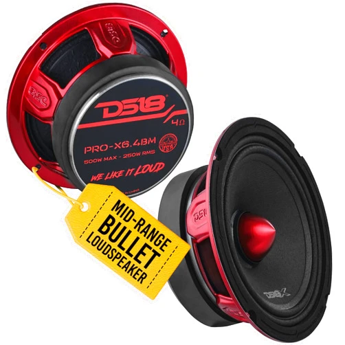 DS18 PRO-X6.4BM Loudspeaker - Pair of 6.5