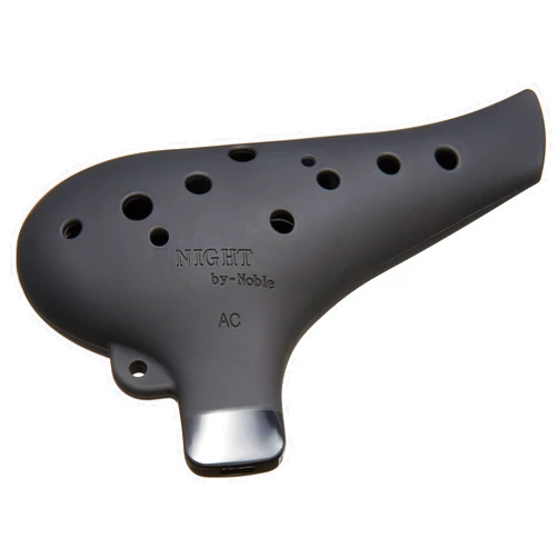 Night By Noble Plastic Ocarina AC Black