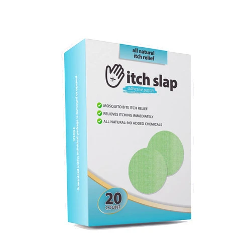 Itch slap Itch Relief Adhesive Patch Light Green 22mm diameter