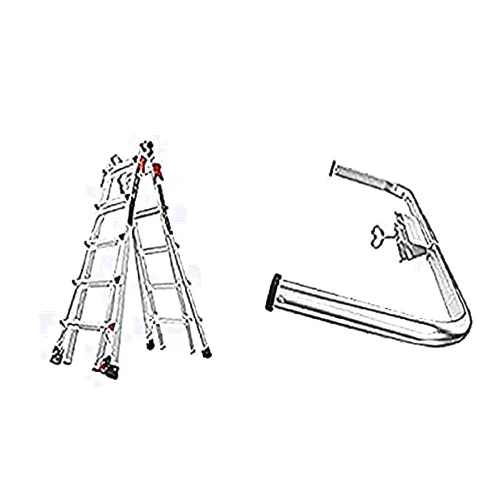 Little Giant Ladder Systems Little Giant Ladders, Velocity, M22, 6-18 Foot, Multi-Position Ladder, Aluminum, Type IA, 300 lbs Weight Rating, (15422-001) & 10111 Wing Span/Wall Standoff