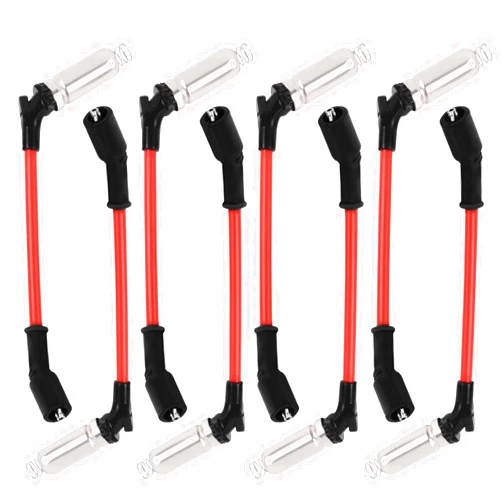Ntoauto 8PCS Spark Plug Wires Set Compatible with GMC Hummer Chevrolet Cadillac,Spark Plugs and Wires Replacement OEM#M8-48322,48322R