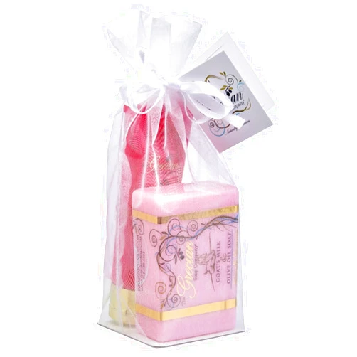 The Grecian Soap Company Grecian Soap & Lotion Tube Gift Set - Black Raspberry Vanilla Scent - Luxurious Goat's Milk Natural Beauty Products - Ideal Mother's Day or Women's Gift