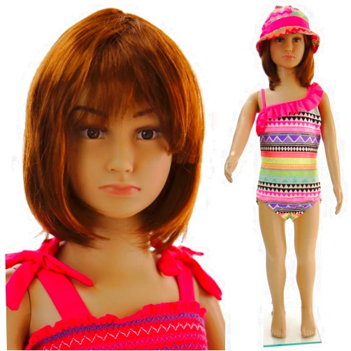 AMT Mannequins Realistic Standing Unisex Child Mannequin + Base (CB-01)