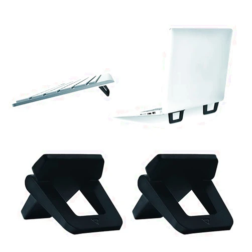 BenJue Self-Adhesive Mini Portable Laptop Stand, Invisible Computer Stand, Foldable Ergonomic Desktop Stand, Compatible with MateBook X pro, D14, MacBook Air Pro,XPS,More 10-17inch Laptop, Tablets, iPad
