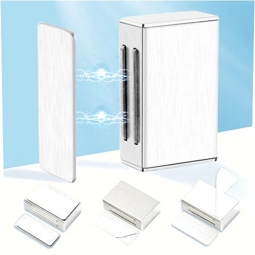 AOSITE Magnetic Door Catch Adhesive AOSITE 4 Pack Kitchen Cabinet Magnets for Closure Strong Cabinet Door Magnetic Catch No Drilling Cupboard Magnetic Latches for Drawer Magnetic Cabinet Catch Closer Sticky