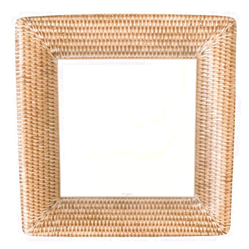 Caspari Rattan Paper Dinner Plates - 32 Count