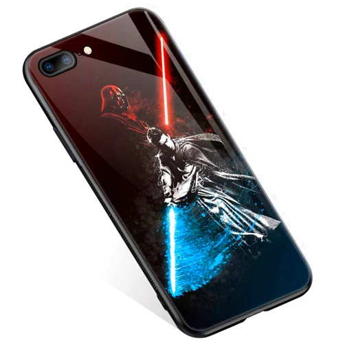 CARLOCA Case Compatible with iPhone 8 Plus Case,Animation Movie 712 7 Plus Cases, Plexiglass Back + Soft Silicone TPU Shock Absorption Bumper Protective Case for iPhone 8/7 Plus