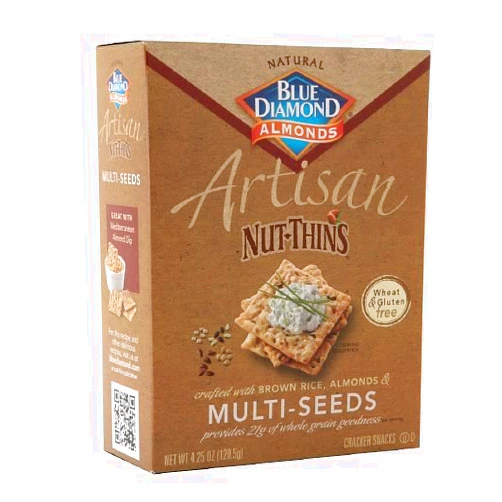 Umintzkss Blue Diamond Nut-Thins Artisan Nut-Thins, Multiseed 4.25 oz (Pack of 2)