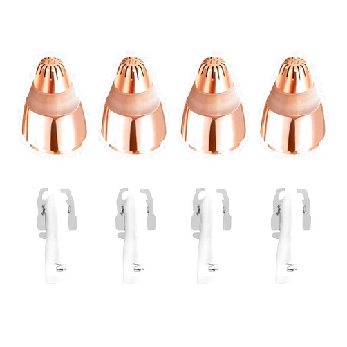 UOMIO Facial Hair Removal Tool for Women Smooth Finishing, Eyebrow Hair Remover Replacement Heads, Touch Flawless Facial with Cleaning Brush, Painless Replacement Blades for Flawless Brows Hair Removal