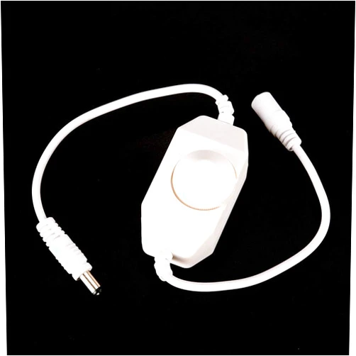 Baguio- DC 12V 24V Brightness Adjust Controller for 3528 5050 5730 5630 Single Color LED Dimmer Switch Strip Light White