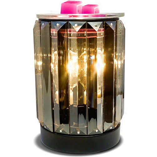Leyoue Wax Melting Heater Electric Burning Wax Burner Electric Wax Essential Oil Warmer Incense Wax Melt Warmer Night Light Aroma Decorative Lamp for Gifts & Decor(Ironwork Crystal)
