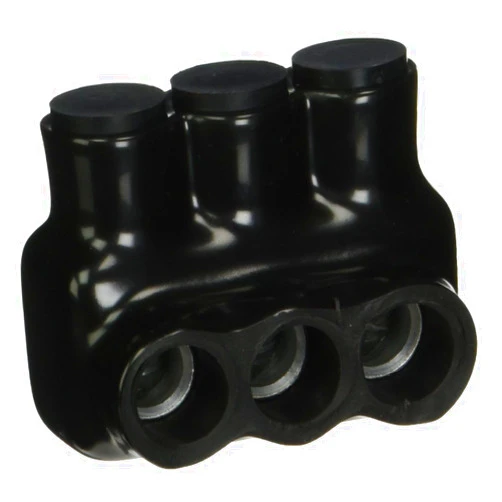 NSi IPL1/0-3B Polaris Multi-Tap 3 Port (Single Sided Entry) 1/0-14 AWG-Bagged Insulated Connector, 3 x 1 x 2 inches, Black