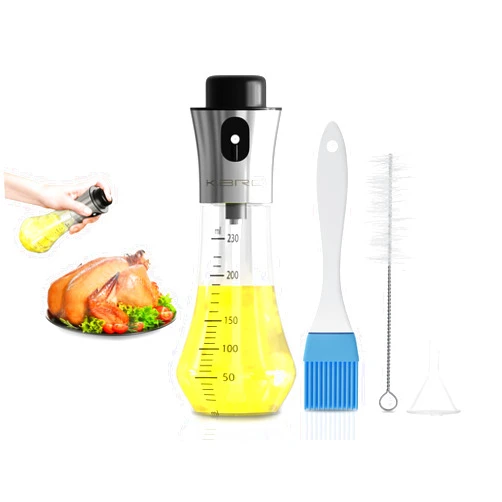 K.bro Oil Sprayer Set - Versatile and Efficient Cooking Spray Bottle for Healthy Cooking - Dispenser and included Funnel - BPA-Free and Easy to Use
