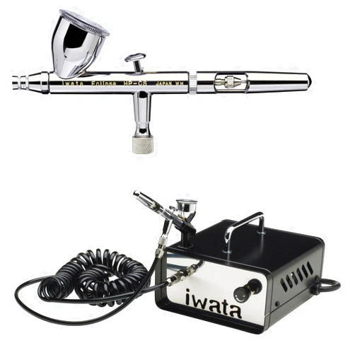 Iwata-Medea HP-CS .35mm Eclipse Airbrush W/ IS35 Ninja Jet Compressor