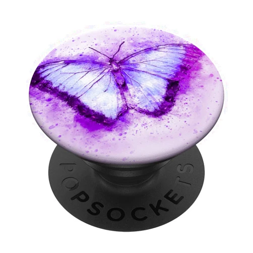 Butterfly Cellphone Finger Holder Ring Popout Grip Butterfly Pop Up Cell Phone Pop Out Holder,Purple Watercolor PopSockets PopGrip: Swappable Grip for Phones & Tablets PopSockets Adhesive PopGrip
