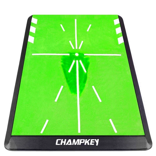 CHAMPKEY Heavy-Duty Golf Hitting Mat - Swing Path Feedback Golf Practice Mat - Ideal for Indoor and Outdoor Training