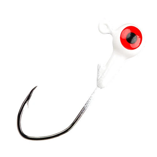 Strike King Lures Mr Crappie Jig Head with Lazer Sharp Eagle Claw Hook Freshwater 1 Oz 2 Refrigator