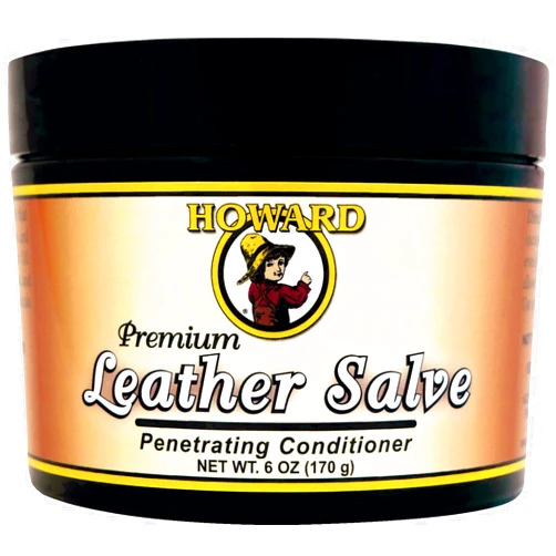 Howard Products Leather Salve - Leather Conditioner for Car Interior, Rejuvenates, Protects, Revives Leather: Couches, Shoes, No Sticky Residue