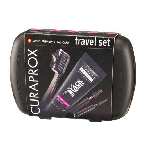 Curaprox Black is white travel set