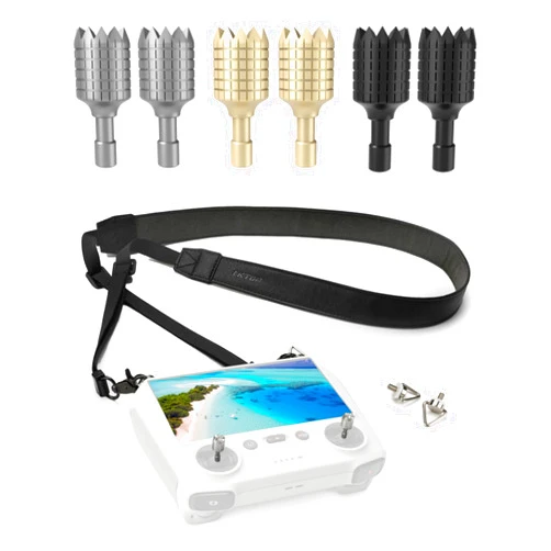 LKTOP Lanyard Neck Strap+Joysticks for DJI RC/RC2 Controller, 50-63'' PU Leather Lanyard 3 Pairs Sticks for DJI Mini 4 Pro/Mini 3 Pro/Mini 3/Air 3S/Air 3/Air 2S/Mavic 3/Mavic 3 Pro/Mavic 3 Classic