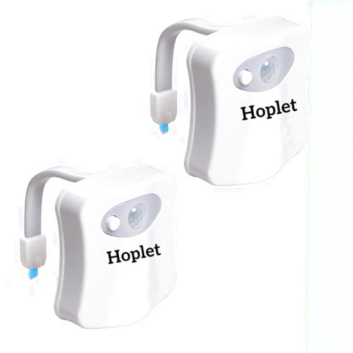 Hoplet Best Light Motion Activated Toilet Night Light Toilet Nightlight (pack of 2)