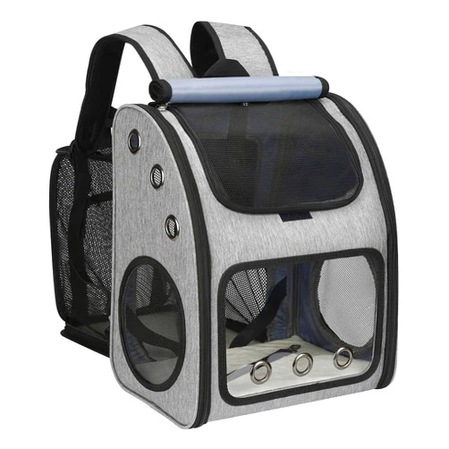 COVONO Expandable Pet Carrier Backpack for Cats, Dogs and Small Animals, Portable Pet Travel Carrier, Super Ventilated Design, Airline Approved, Ideal for Traveling/Hiking/Camping