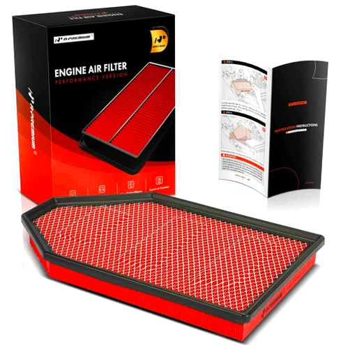 A-Premium Pre-oiled Engine Air Filter Compatible with Dodge Charger, Challenger & Chrysler 300, 2011-2023, 3.6L 5.7L 6.2L 6.4L, Replace# SA11257, 04861746AB