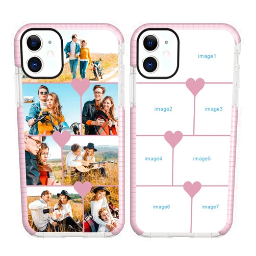 YahCase Custom Phone Case for iPhone 11 Customized Personalized Multi-Picture Collage Photos Cases Anti-Scratch Shock-Resistant Impact Soft Protective TPU Phone Cover Design Your Own Picture Case