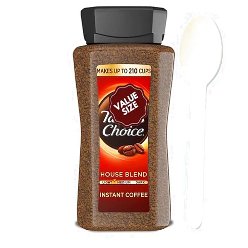 Generic NESCA Taste Choice Instant Coffee Light Medium Roast, House Blend,14 Oz w/a Spoon