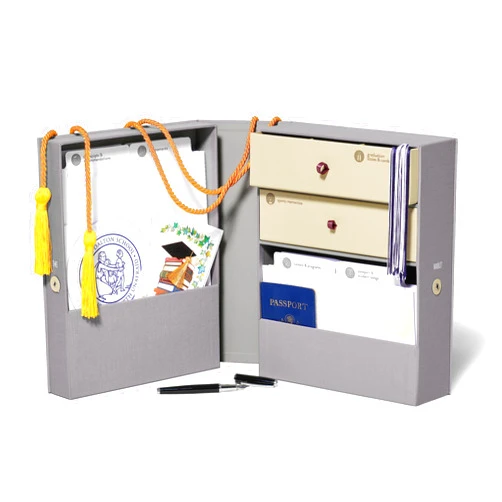 Savor | Life Essentials & Graduate Keepsake Organizer | Keep High School and College Graduation Memorabilia Organized and Safe in One Convenient Home with this Gift for Students and Grads