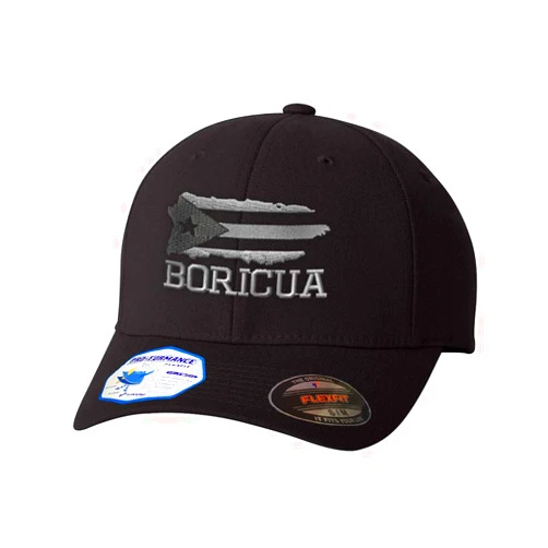 Speedy Pros Flexfit Hats for Men & Women Puerto Rico Island Map Flag C Embroidery Polyester