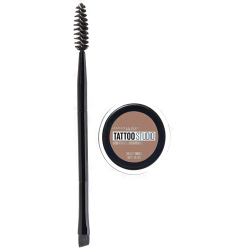 Maybelline TattooStudio Brow Pomade Long Lasting, Buildable, Eyebrow Makeup, Soft Brown, 1 Count