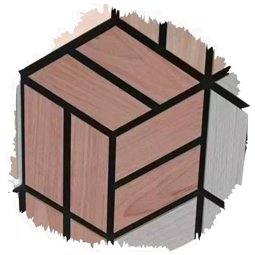 Urban Decor MagicWood Hexagon acoustic wall panels (H011) Oak