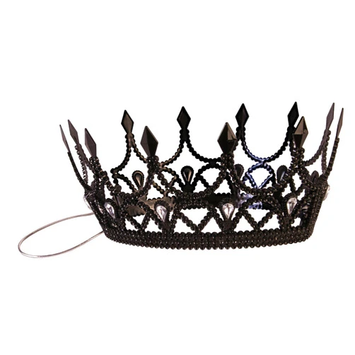 Forum Novelties Party Supplies Dark Royalty Queen Crown, Black, Standard, Multi
