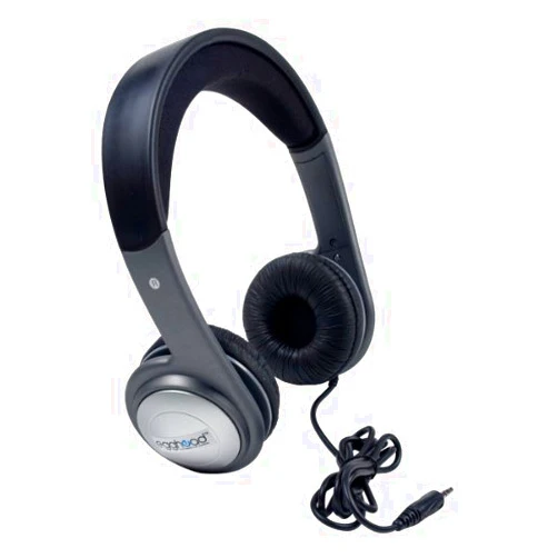 Egghead EGG-IAG-3001-SO-10 Cushioned Headband Stereo Headphones, black/Silver (Pack of 10)