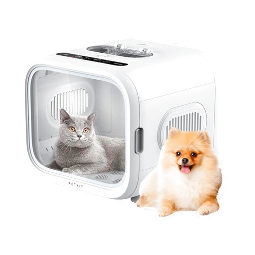 PETKIT AIRSALON MAX Automatic Pet Hair Drying Box for Cat Puppy Kitten,Ultra Quiet Hair Dryer for Small Dog Grooming,60L Large Capacity/Smart Temperature Control via App and Touch Panel