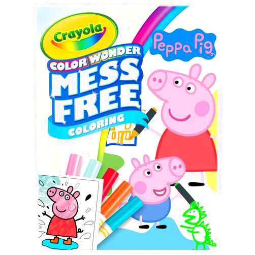 Crayola Peppa Pig Color Wonder, Mess Free Coloring Activity Set, Toddler Drawing & Coloring Kit, Peppa Pig Toy, Gift for Kids
