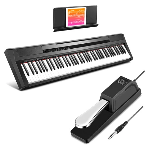 Donner DEP-10 88 Keys Beginner Digital Piano + DSP-003 Keyboard Sustain Pedal
