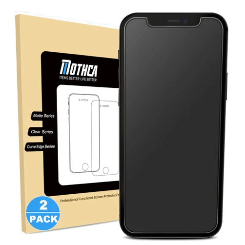 Mothca 2 Pack Matte Glass Screen Protector for iPhone 12 mini Anti-Glare & Anti-Fingerprint Tempered Glass Clear Film Case Friendly Bubble Free for iPhone 12 mini 5.4-inch (2020)-Smooth as Silk