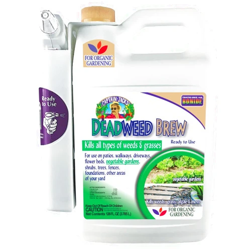 Bonide Captain Jack's Deadweed Brew, 128 oz Ready-to-Use with Attached Power Sprayer, Controls All Types of Weeds and Grasses, For Organic Gardening