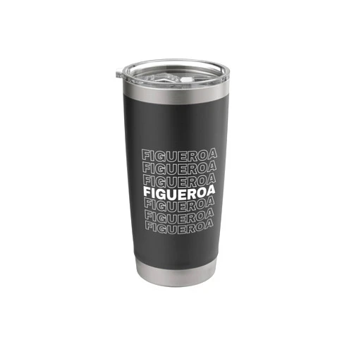 Team Figueroa & Personalized Last Name Gifts FIGUEROA Proud Family Retro Reunion Last Name Surname Stainless Steel Insulated Tumbler