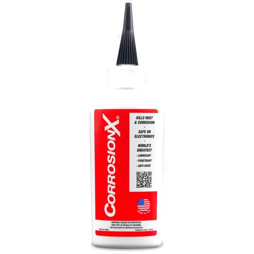 CorrosionX Corrosion Technologies 90041 (4 fl oz Precision applicator) – Multi-Purpose Lubricant, Penetrant, Rust and Corrosion Preventative | Marine Grade | Cleans Lubricates Protects