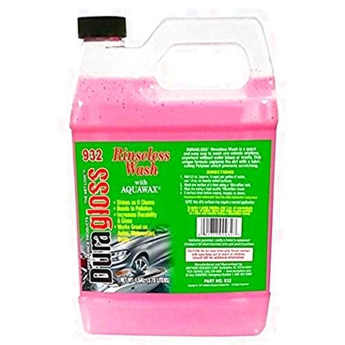 Duragloss 932 Rinseless Wash with Aquawax, 128 fl. oz, 1 Pack