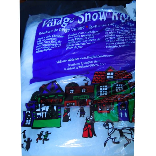 Buffalo Snow Christmas Village Buffalo Snow Roll 15 Inches X 84 Inches apx 8 oz.