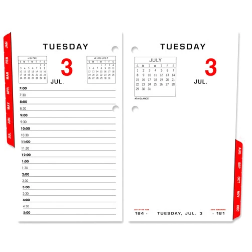At-A-Glance - E017-50 - At-A-Glance Loose Leaf Desk Calendar Refill