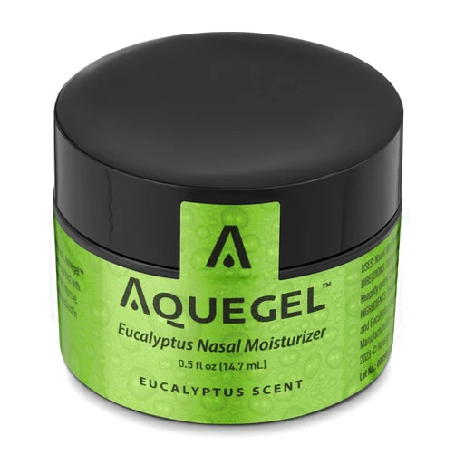 Aquegel Nasal Moisturizer +Eucalyptus (Breathe Easy), 12-Hour Nasal Dryness Relief, Water Based Nose Gel, Oxygen Therapy Nasal Moisturizer, Dry Nose, Nasal Dryness, Nosebleeds, Subtle Eucalyptus Scent